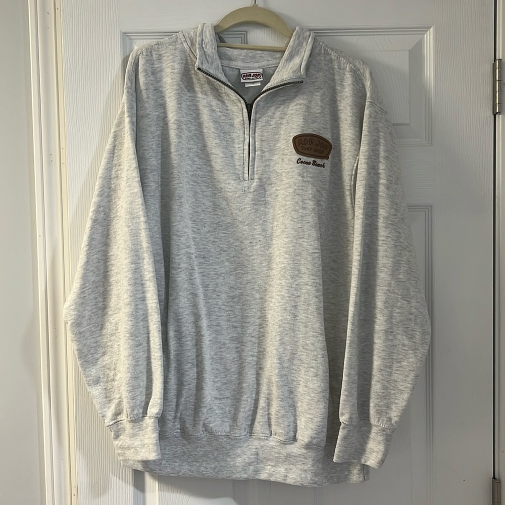 ron jon surf shop collared sweatshirt